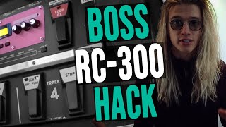 BOSS RC300 the HIDDEN 4th Track and how to use it on your Loop Station  Tutorial [upl. by Aerdnua525]