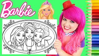 Coloring Barbie amp Friends Crayola Coloring Book Page Prismacolor Colored Pencils  KiMMi THE CLOWN [upl. by Yesdnil764]