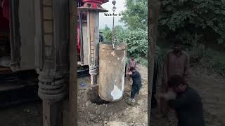 Removing mud from bridge piers bridge tools bridgework [upl. by Erdnael500]