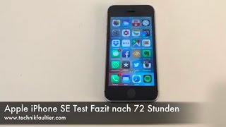 Apple iPhone SE Test Fazit nach 72 Stunden [upl. by Olivier]