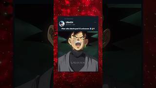 1 vs 12 Universes 🥶  Dragon Ball Super 4K Anime edit  dbs dragonball gokublack trending [upl. by Yahs]