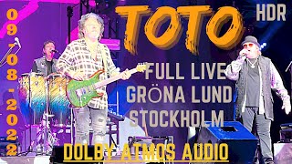 TOTO  Full Live  HDR  Dolby Vision  gronalundstivoli Stockholm ðŸ‡¸ðŸ‡ª 982022 [upl. by Atinnod264]