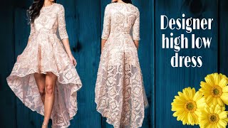 Full Circle High low dress  designer party wear high low dress in 25 meter fabric 😍😍 [upl. by Skiest705]