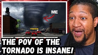 SMii7Y  Terrifying my Friends as a Giant Tornado  Reaction [upl. by Laved]