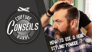 TUTORIAL  How to use a hair styling pomade [upl. by Yrrum]