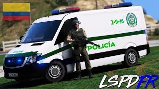 GTA 5 LSPDFR 202 POLICIA NACIONAL DE COLOMBIA  CHOLOS GRAFITIANDO  TheAxelGamer [upl. by Ecylahs]