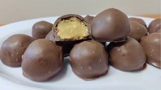 Bon o Bon Casero BOMBON de CHOCOLATE RELLENO [upl. by Asfah]