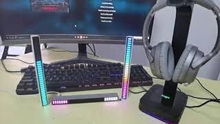 RGB Sound Control Rhythm Lights 32 LED 18 Colors Audio Spectrum Analyzer  PrimeCables® [upl. by Stanislaus424]