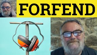 🔵 Forfend Meaning  Forfend Defined  Forfend Examples  Formal Vocabulary  Forfend [upl. by Esile818]