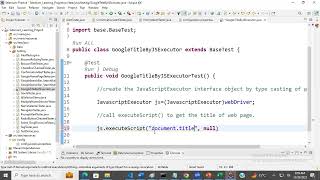 Selenium WebDriver Tutorial 14  How to execute JavaScript code in Selenium [upl. by Tull774]