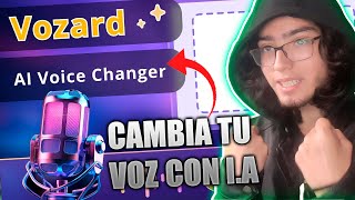 EL MEJOR MODULADOR DE VOZ CON IA PARA PC 🔥 Cambiar la voz en tiempo real con Vozard [upl. by Sauls676]