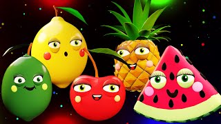 DANCING FRUITS 🍋‍🍏🍎 SENSORY VIDEO 🍇🍋‍🍏 Fun FRUITS Dance Video with Music and Animation [upl. by Yunfei]