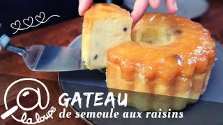 GATEAU DE SEMOULE AUX RAISINS SECS 139 [upl. by Atalie]