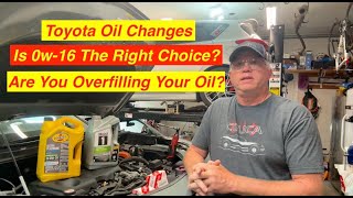 Toyota 20192024 RAV4 Oil Change  Is 0w16 The Right Choice How Much Oil Is The Right Amount [upl. by Lefkowitz138]