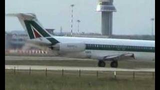 Alitalia McDonnell Douglas Md82 TAKE OFF [upl. by Aillimat]