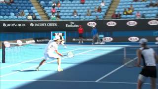 HsiehCuevas v SrebotnikMelo highlights SF  Australian Open 2015 [upl. by Filmer]