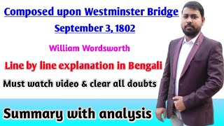 Class 10  Unit 12  Composed Upon Westminster Bride  Complete Exercise Solution [upl. by Sivie]