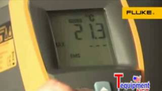 Fluke 561 Infrared and Contact Thermometer with Ktype thermocouple capability [upl. by Nodlehs]