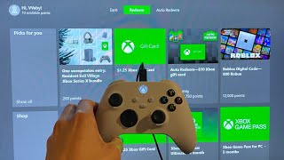 Xbox Series XS How to Earn amp Redeem Points for Microsoft Rewards Tutorial For Beginners 2023 [upl. by Jehovah395]