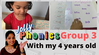 Worksheets  Activities Writing work with a 4yearold  Jolly Phonics Group 3  phonics [upl. by Yennej]