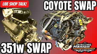 Foxbody 351w Swap or Coyote Swap Change My Mind w Hanlon Motorsports [upl. by Ailyt]