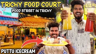 FIRST TIME IN TRICHY  Combined Food Street  Trichy food court review  VlogThamila [upl. by Anitsirt]