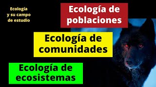 ECOLOGÍA Y SU CAMPO DE ESTUDIO [upl. by Shaylynn]