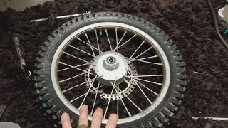 How To Install New Front Inter Tube Or Tire For RAZOR MX650 MX500 Dirt Bike [upl. by Acimaj765]