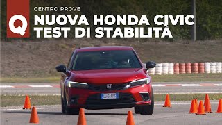 Nuova Honda Civic la prova di stabilità [upl. by Orodoet]