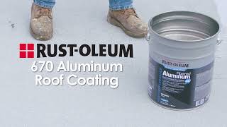 About RustOleum 670 Fibered Aluminum Roof Coating [upl. by Ikila651]