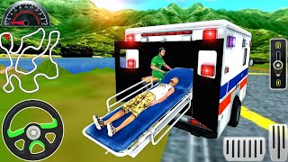 Ambulance Rescue Driving Simulator  Offroad Van Emergency Helicopter Drive  Android GamePlay [upl. by Derman855]