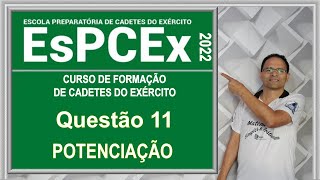 EsPCEx 2022 QUESTÃO 11 Equação Exponencial [upl. by Akinal989]