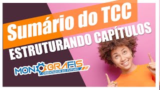 Sumário do TCC  Encontrar mais títulos e estruturar os capítulos do TCC [upl. by Adiraf]