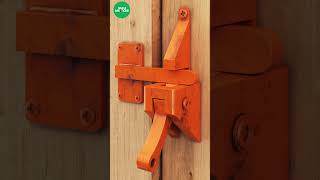 Automatic wooden door latch latch lock gate [upl. by Ahseinaj]