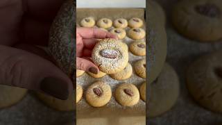 Tahini cookie ✨ cookies yummy tahini recipe easytomake Almond [upl. by Bonnice]