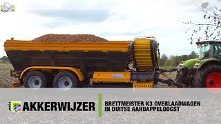 Brettmeister overlaad reinigingswagen in de aardappelen oogst [upl. by Ayikal332]