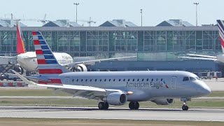 American Airlines Embraer ERJ175 E75 Landing at Vancouver YVR [upl. by Nedlog136]