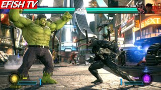 Hulk amp SpiderMan vs Venom amp Ryu Hardest AI  Marvel vs Capcom Infinite [upl. by Richmound]