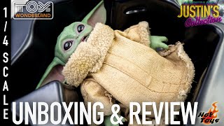 Hot Toys Grogu The Mandalorian 14 Scale Figure Unboxing amp Review [upl. by Deloria]