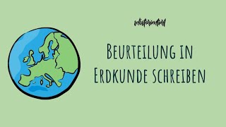 Wie schreibt man eine Erörterung  Beurteilung in Erdkunde  Geographie Klausur Beispiel  Aufbau [upl. by Skell]