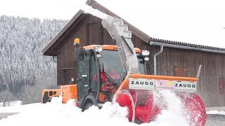 Multihog equipped with a Zaugg snowblower [upl. by Aielam]