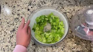 Salad Spinner Review OXO Good Grips Salad Spinner lettuce washingproduce saladspinner [upl. by Saeger]