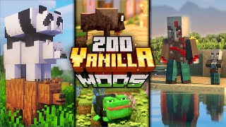 TOP 200 Vanilla Minecraft Mods For 120  EP 2 2024 ForgeFabric [upl. by Wandie]