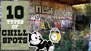 10 Types of Graffiti CHILL SPOTS [upl. by Tselec]