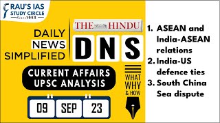 The Hindu Analysis  09 September 2023  Daily Current Affairs  UPSC CSE 2023  DNS [upl. by Hiett]