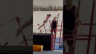 My XCEL Silver bars routine competitivegymnast [upl. by Harli]