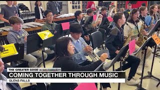 Music shatters language barriers for Japanese students visiting Glens Falls [upl. by Steinke]