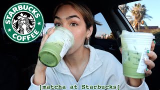 how to order matcha at Starbucks 6 ways [upl. by Beckett]