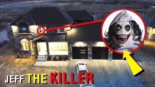 DRONE CATCHES JEFF THE KILLER SNEAKING INTO MY HOUSE YOU WONT BELIEVE THIS [upl. by Ralfston]