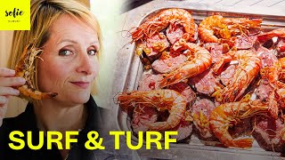 Surf amp Turf met Onglet en Gambas voor Vaderdag I Sofie Dumont [upl. by Sybilla]